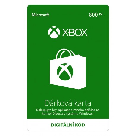 ESD XBOX - Dárková karta Xbox 800 Kč