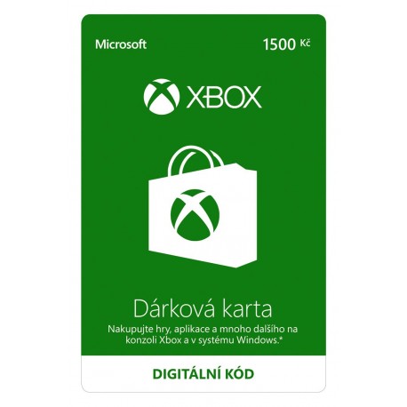 ESD XBOX - Dárková karta Xbox 1500 Kč